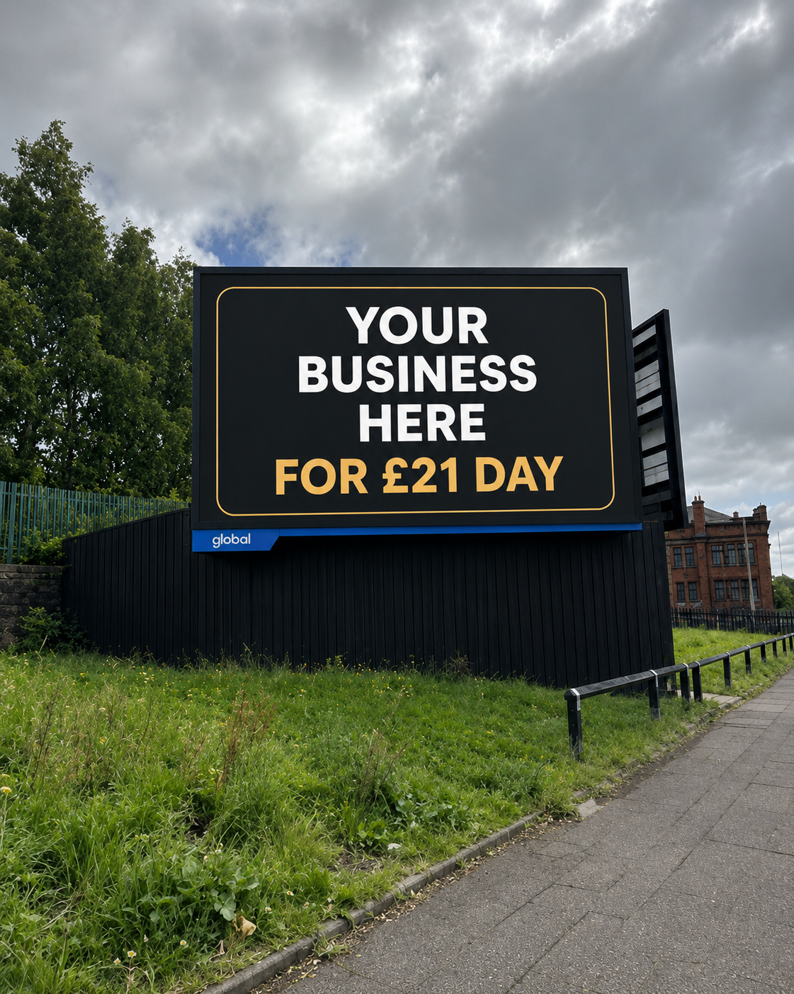 Prestige Media Walls digital billboard on London Road, Glasgow